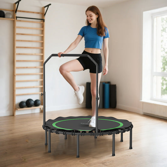 Exercise Trampoline, Portable Foldable Fitness Trampoline Rebounder Default Title