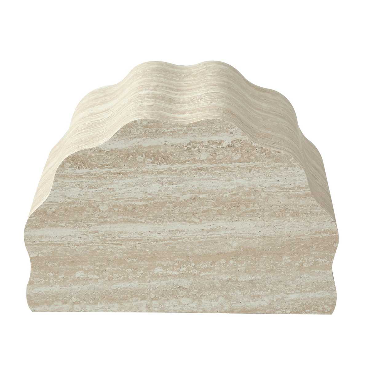 Bottom perspective of beige marble round coffee table highlighting sturdy base and smooth finish, SKU: W3040P510477