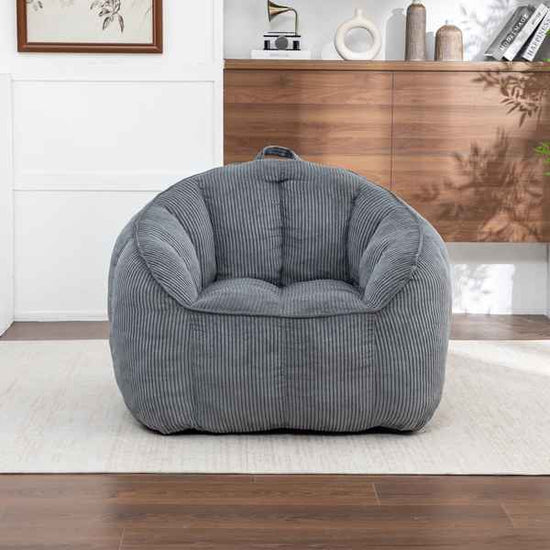 Corduroy Bean Bag Chair for Adults and Teens
