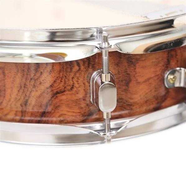 13 x 3.5" Snare Drum Poplar Wood Drum Percussion Set Tiger Stripes
