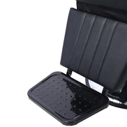 Close-up of footrest on Heavy Duty Hydraulic Barber Chair with textured surface for client comfort