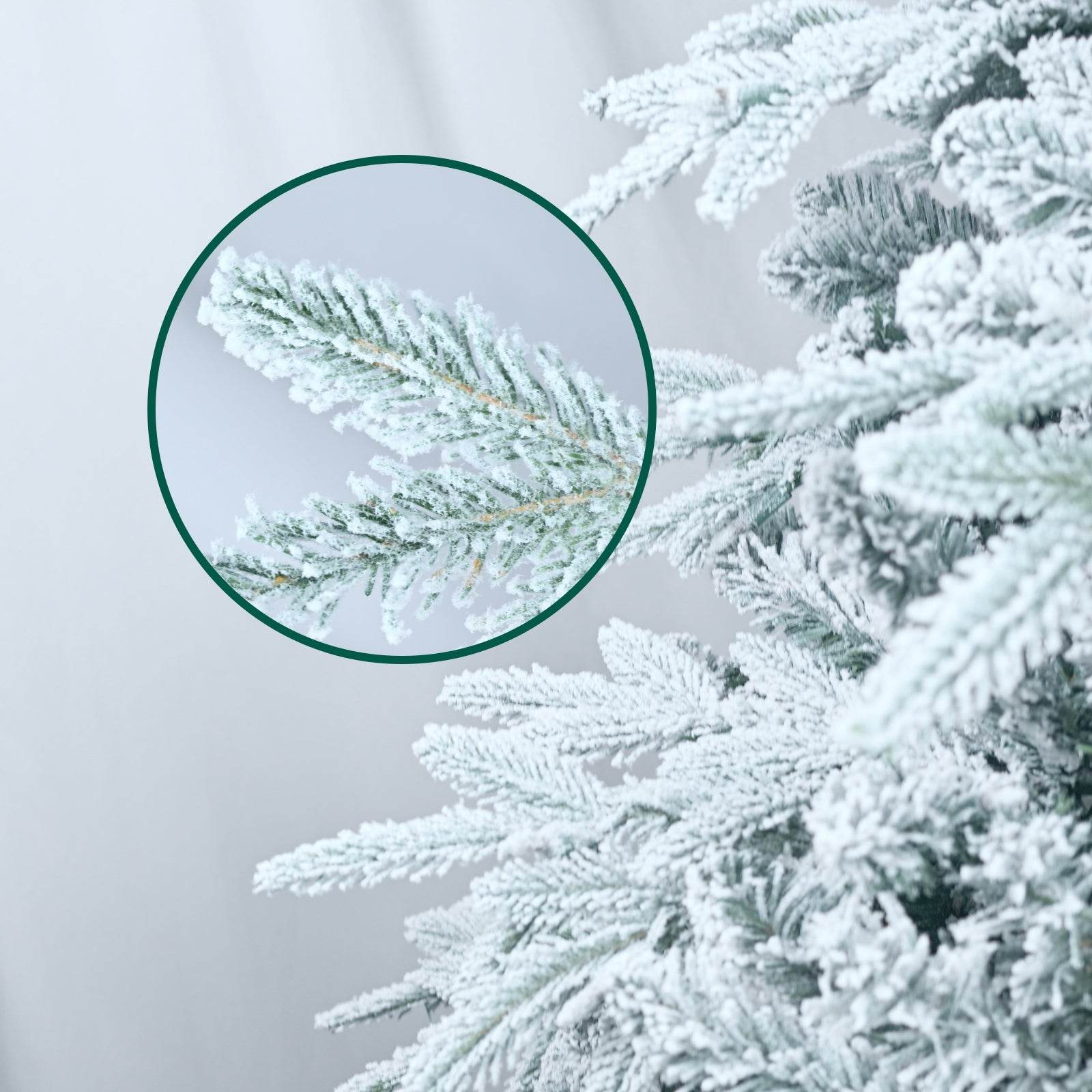 4ft Flocked Pre-Lit Christmas Tree with 150 Lights