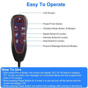 Full Body Massage Chair Pad for Home, Office & Car