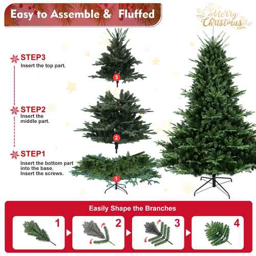 4 ft Christmas tree hinged assembly and metal stand