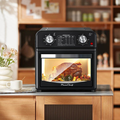 MLNshops Slim air fryer toaster oven for roasting and baking
