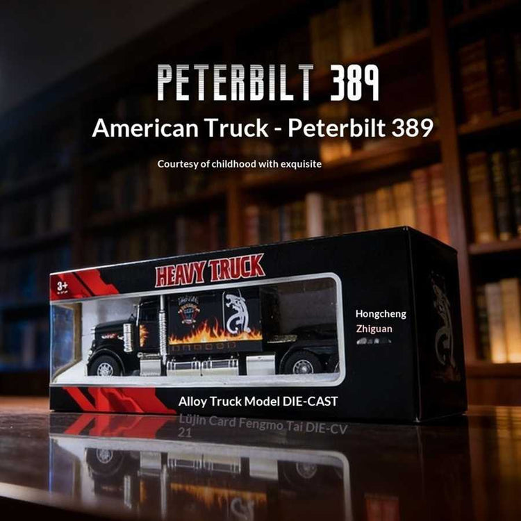 Model truck in packaging with &