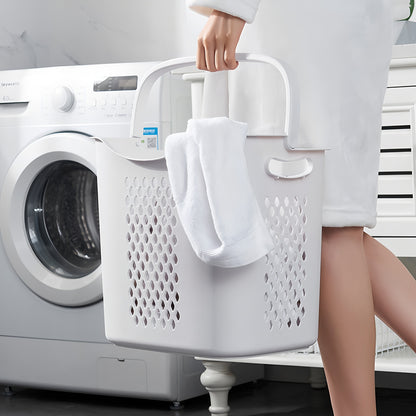 4-Tier Laundry Hamper Sorter, Laundry Storage Organizer with Wheels Removable Rolling Laundry Baskets, Bathroom Cart for Dirty Clothes, White