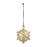 Snowflake hanging ornament in iron, 3.5 inch