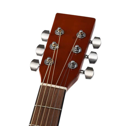 Guitar headstock close-up