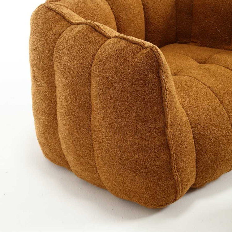Brown textured chair on a white background