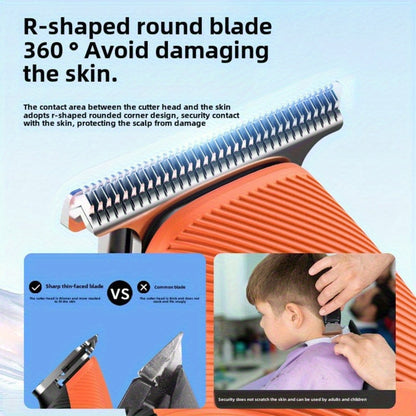 Men's Electric Hair Clipper Set Beard Beauty Set, Home USB Rechargeable Trimmer, Birthday Gift, Fashion Design, Smooth Shaving, Home Stylist, Men's Care