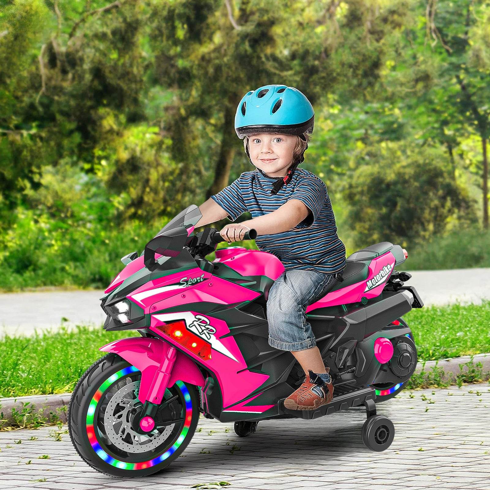 MLNshops 12V Electric Motorcycle for Kids - Sporty Design