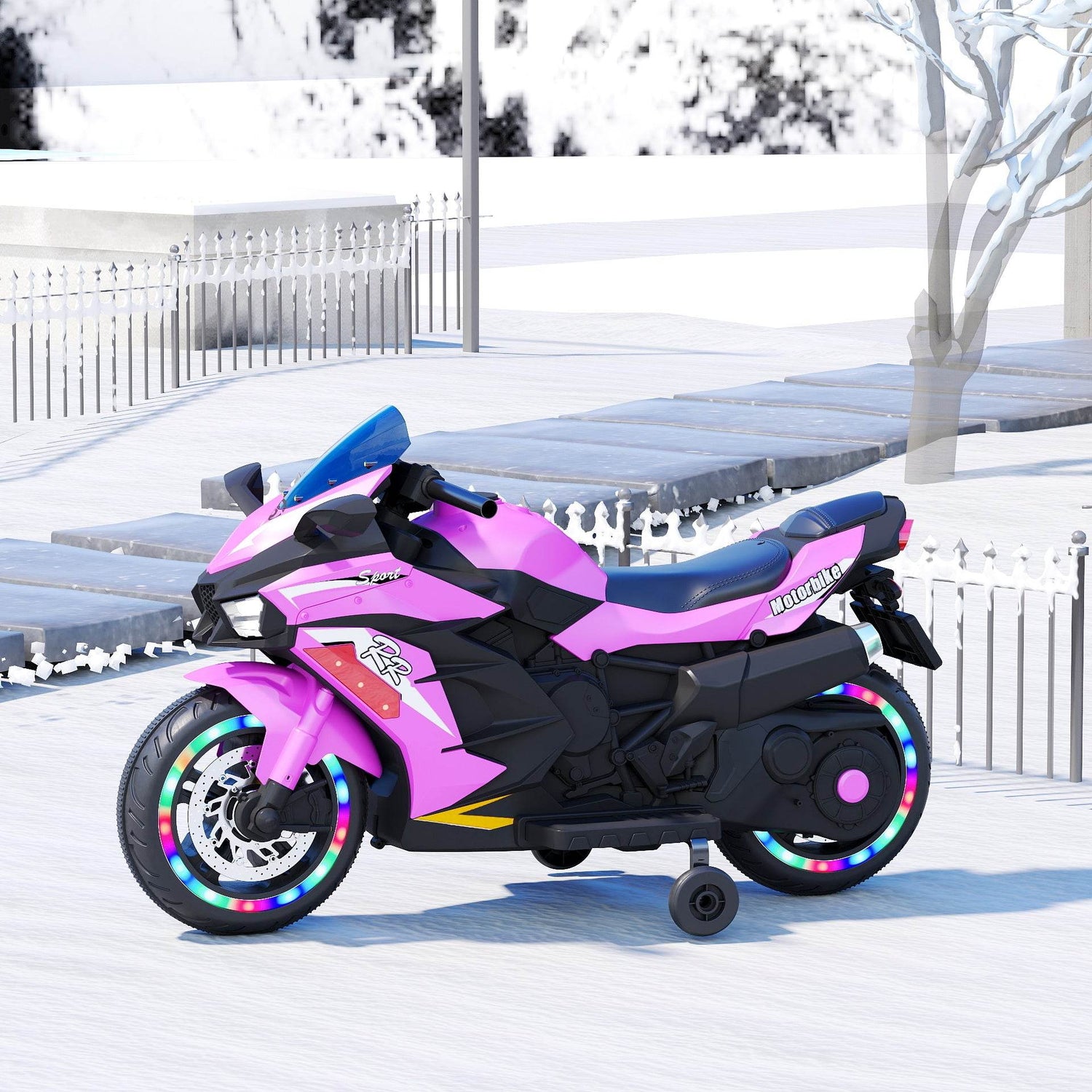 MLNshops 12V Electric Motorcycle for Kids - Sporty Design