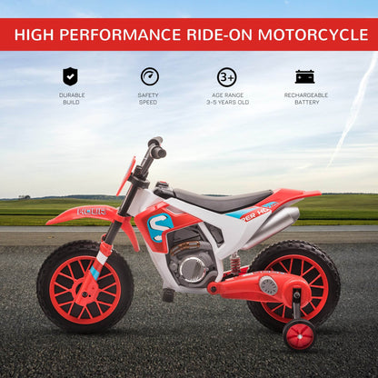 MLNshops 12V Kids Electric Motorcycle with Training Wheels