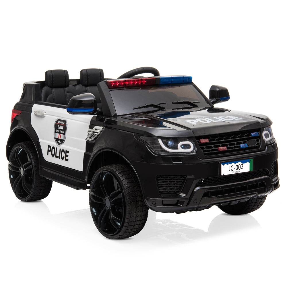 MLNshops 12V Kids Police Car Ride On with Doors
