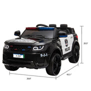 MLNshops 12V Kids Police Car Ride On with Doors