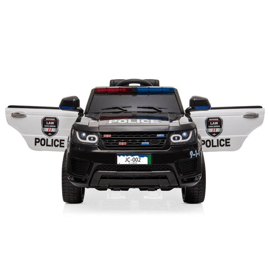 MLNshops 12V Kids Police Car Ride On with Doors Default Title