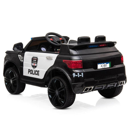 MLNshops 12V Kids Police Car Ride On with Doors