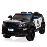 MLNshops 12V Kids Police Car Ride On with Doors