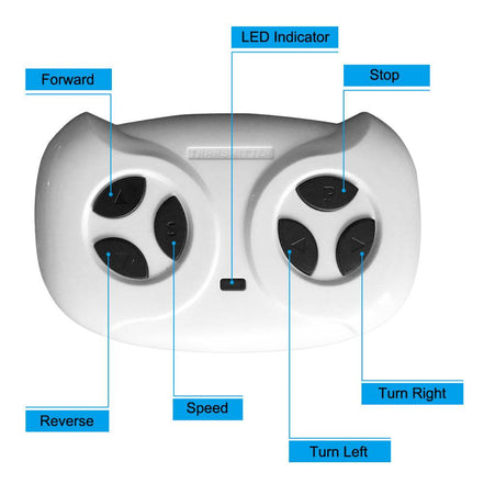 MLNshops 12V Kids Police Car Ride On with Doors