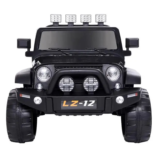 12V Kids Ride-On Car Toy Rechargeable Battery 4 mph Remote Control Black MLNshops]