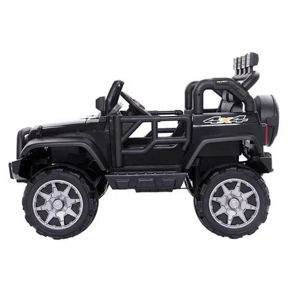 12V Kids Ride-On Car Toy Rechargeable Battery 4 mph Remote Control Black MLNshops]