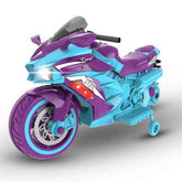 mlnshops 12V Ride On Toy Bike for Kids with Lights
