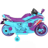 mlnshops 12V Ride On Toy Bike for Kids with Lights