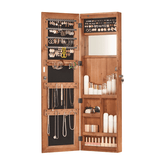 Jewelry Armoire with mirror and organized jewelry space