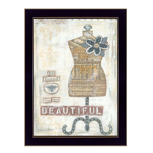 "Beautiful" By Annie LaPoint, Printed Wall Art, Ready To Hang Framed Poster, Black Frame MLNshops]