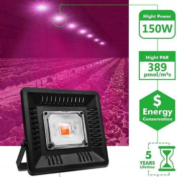 MLNshops 150W Waterproof LED Grow Light Indoor