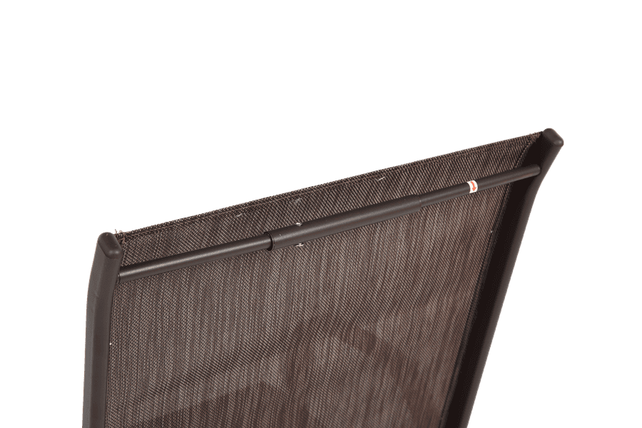 Back view of outdoor patio chair