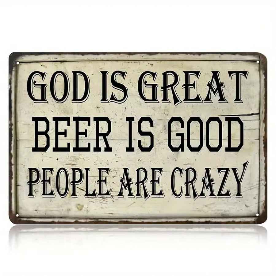 Vintage-style sign with text &