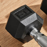 MLNshops 15lbs Rubber Dumbbells Exercise Hex Dumbbell Set