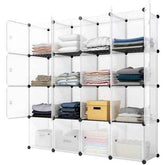 MLNshops 16-Cube Bookshelf Organizer for Stylish Storage