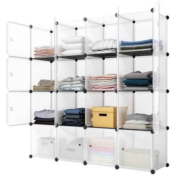 MLNshops 16-Cube Bookshelf Organizer for Stylish Storage