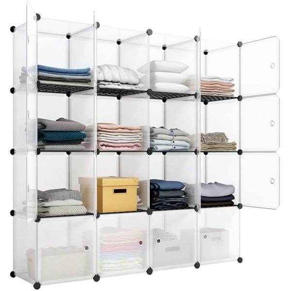MLNshops 16-Cube Bookshelf Organizer for Stylish Storage Default Title