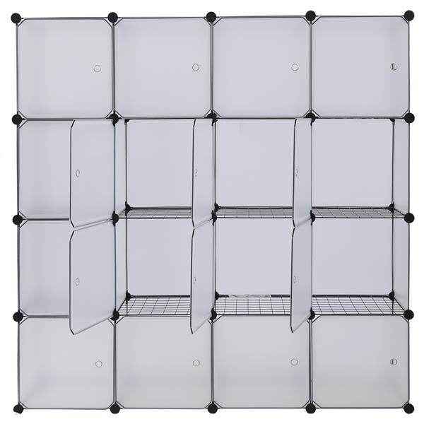 MLNshops 16-Cube Bookshelf Organizer for Stylish Storage