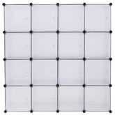MLNshops 16-Cube Bookshelf Organizer for Stylish Storage