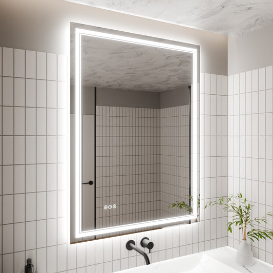 LED Bathroom Mirror, 36x48 inch Bathroom Vanity Mirrors with Lights