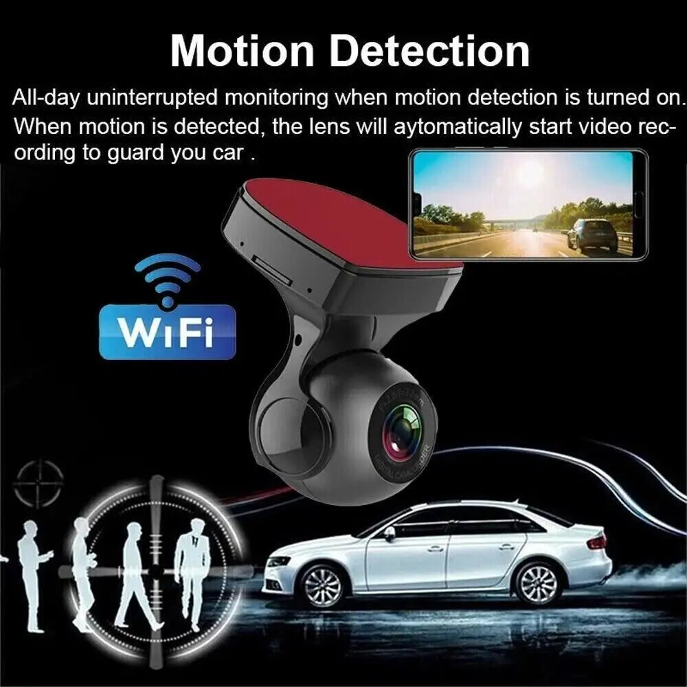 170° WiFi Dash Cam Recorder Car Camera HD 1080P Car DVR Vehicle Video G-Sensor MLNshops]