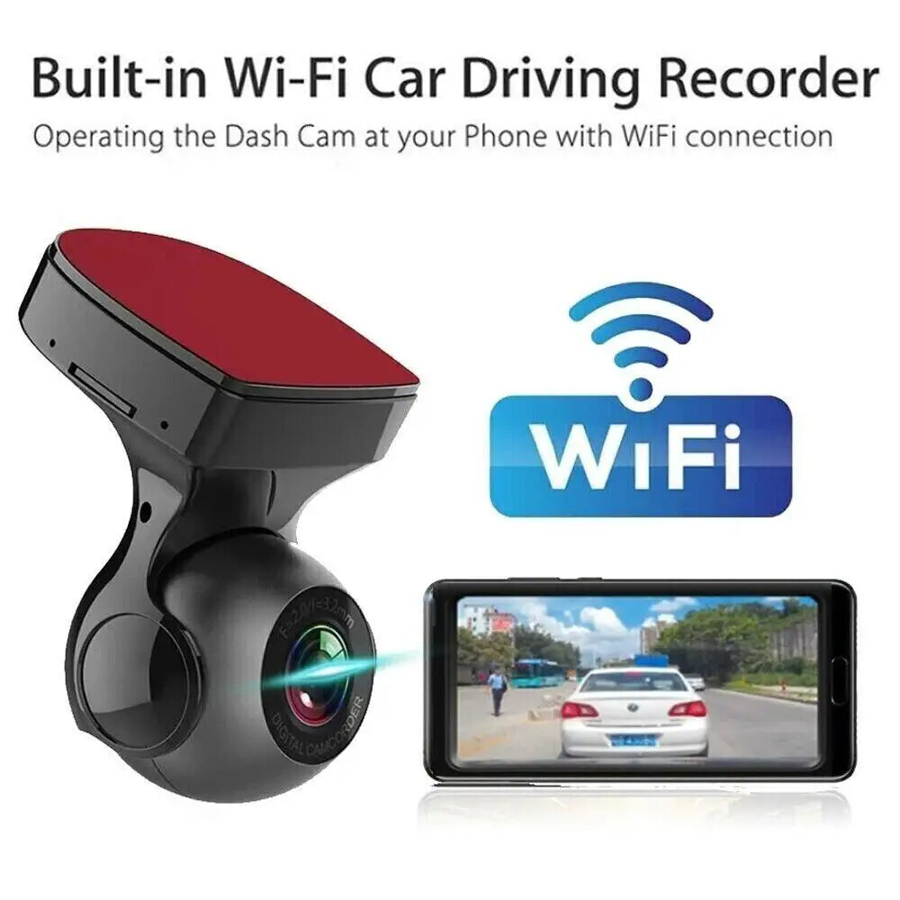 170° WiFi Dash Cam Recorder Car Camera HD 1080P Car DVR Vehicle Video G-Sensor MLNshops]