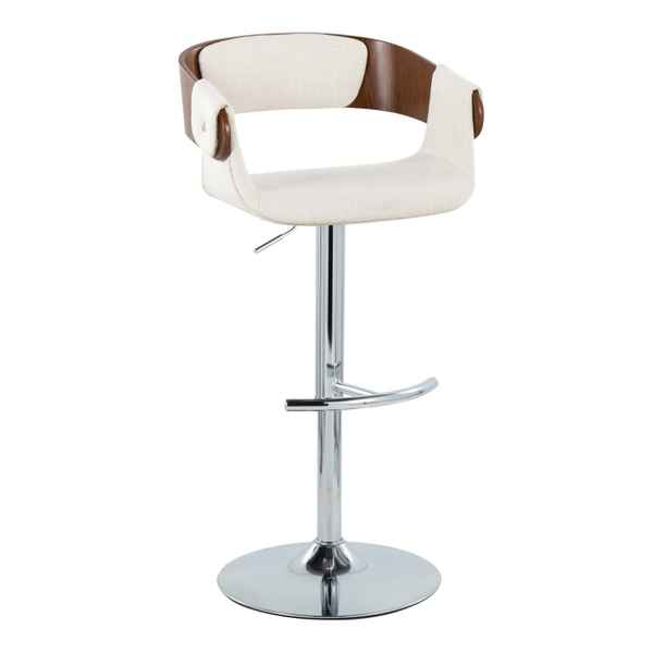 Elisa Mid-Century Adjustable Barstool Set of 2