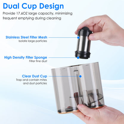 Cordless Mattress Vacuum Cleaner with 16KPA Suction