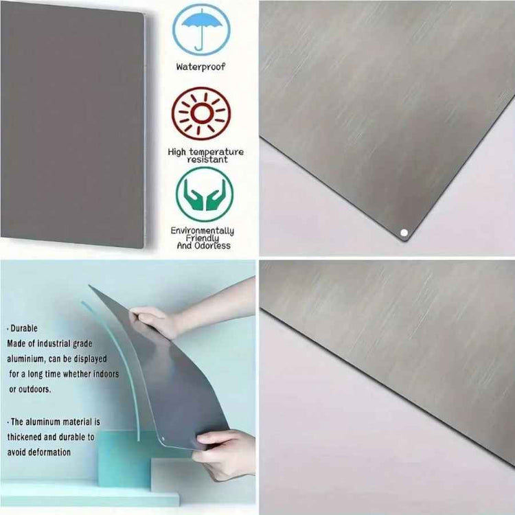 Retro Metal Decoration Plate for Home Garage Use