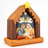 3.9 ft Christmas inflatable nativity scene on a white background