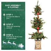 Pre-lit Christmas tree with glitter base easy assembly steps