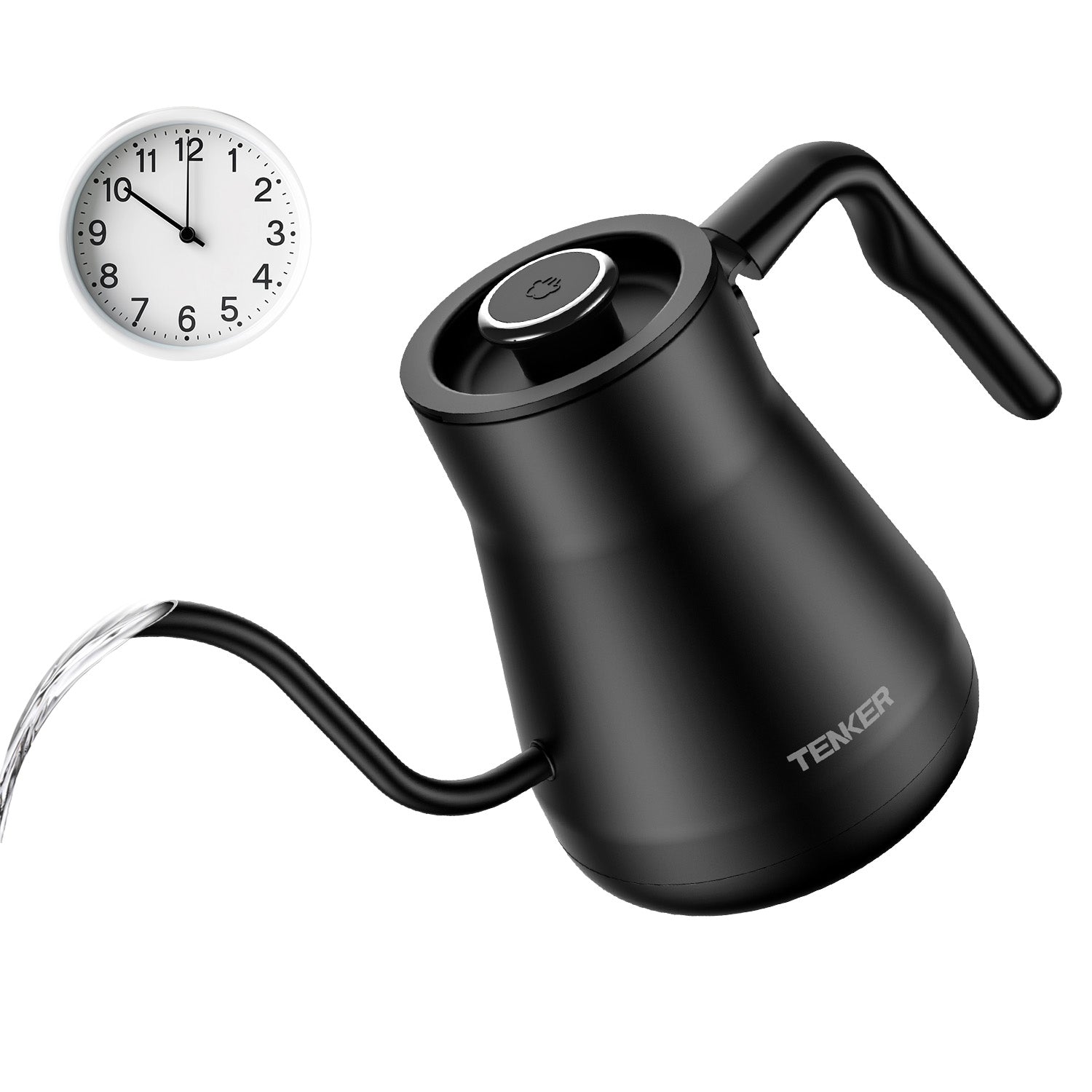 Gooseneck Electric Kettle with ±1℉ Temperature Control for Pour Over Coffee & Tea, Quick Heating, Hot Water Boiler, 1200W Default Title