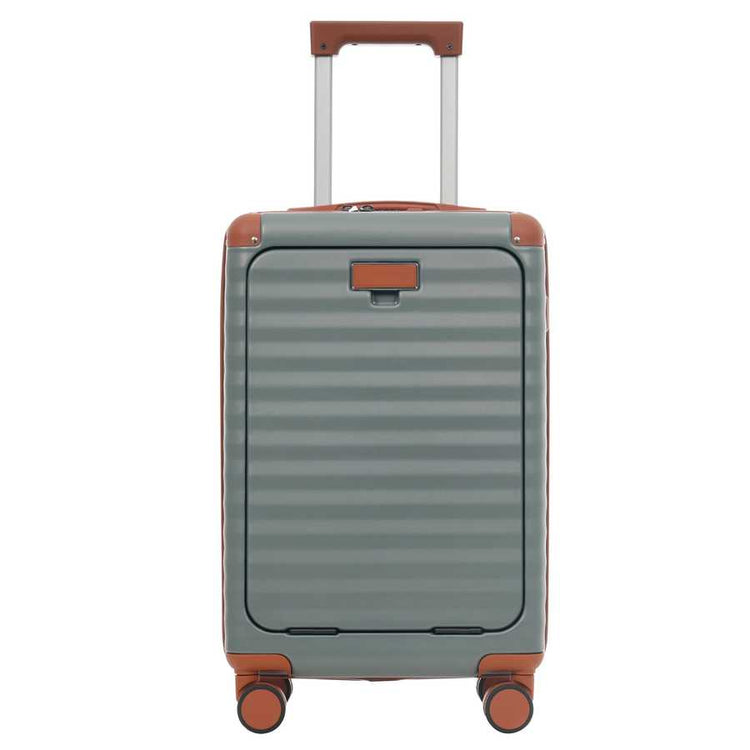 Luggage Sets 5 Piece with Front Opening , Hardside Expandable Carry on Suitcase with Spinner Wheels TSA Lock USB Port Cup Holder Duffel Bag and Toiletry Bag