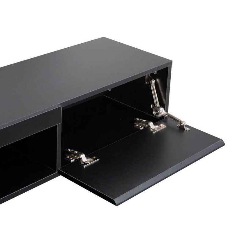 Floating TV Stand Wall Mounted with 16 Color LEDs,63&